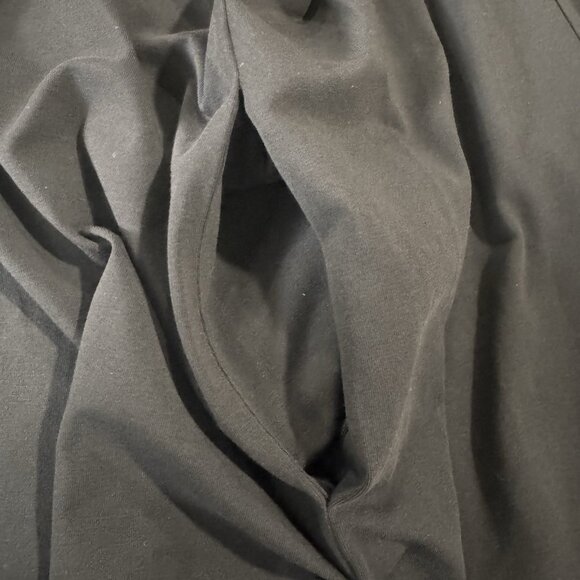 Eileen Fisher Dress 3X Black Pima Cotton Stretch Jersey Knit Pockets Easy Fit - Picture 9 of 10